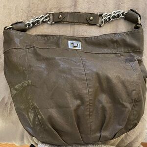 Zara Brown Shoulder Bag with Chain Strap